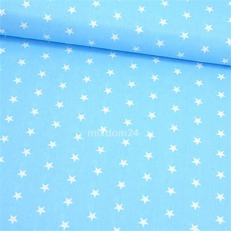 white stars on cotton fabric